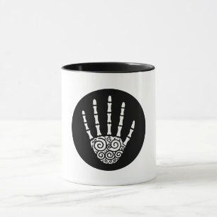 Spiral Skeleton Hand Mug