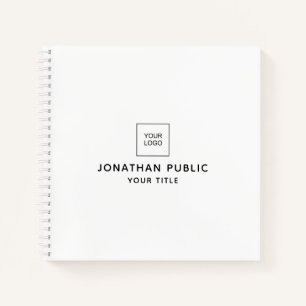 Spiral Square Notebook Add Company Logo Here