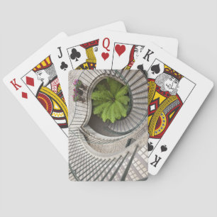 Spiral staircase at the Embarcadero Centre Playing Cards
