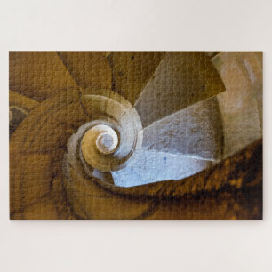 Spiral Staircase Going Down Jigsaw Puzzle