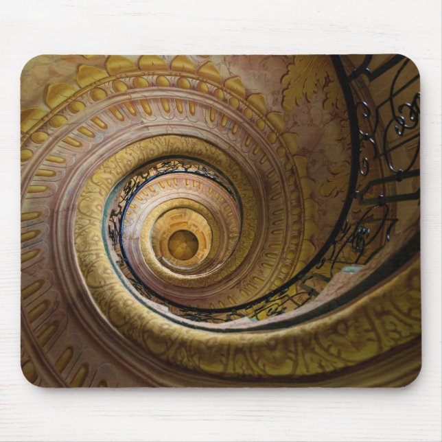 Spiral Staircase Pattern Mouse Mat (Front)