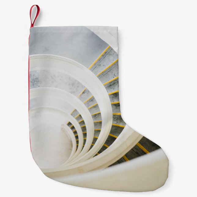 Spiral staircase small christmas stocking (Front)