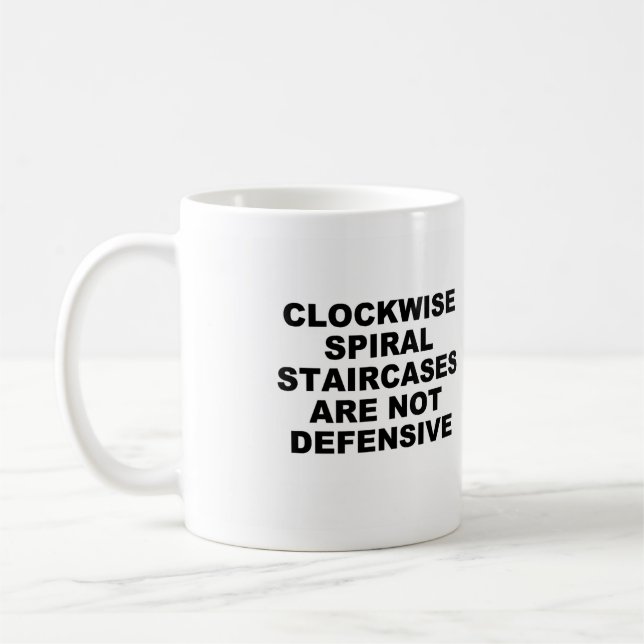 Spiral Staircases Rage Mug (Left)