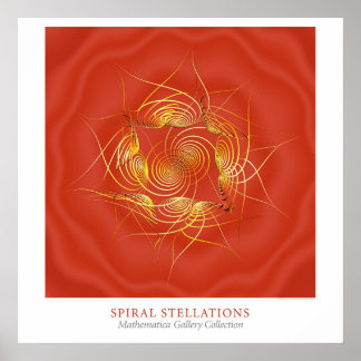 Spiral Stellations Poster