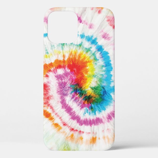 Spiral tie-dye, rainbow swirl pattern Case-Mate iPhone case (Back)