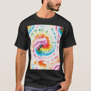 Spiral tie-dye, rainbow swirl pattern T-Shirt