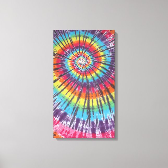 Spiral Tie Dye Stretched Canvas (Front)