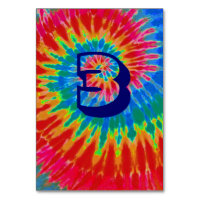 Spiral Tie Dye Wedding Table Three