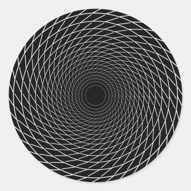 Spiral to Infinity Classic Round Sticker (Front)