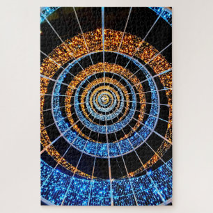 Spiral Twinkle Lights Jigsaw Puzzle
