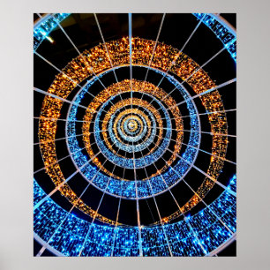 Spiral Twinkle Lights Poster – Wall Art