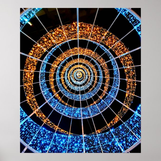 Spiral Twinkle Lights Poster – Wall Art (Front)