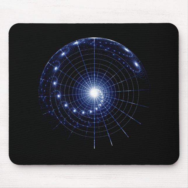 Spiral Universe, Imaginary Star Chart Mouse Mat (Front)