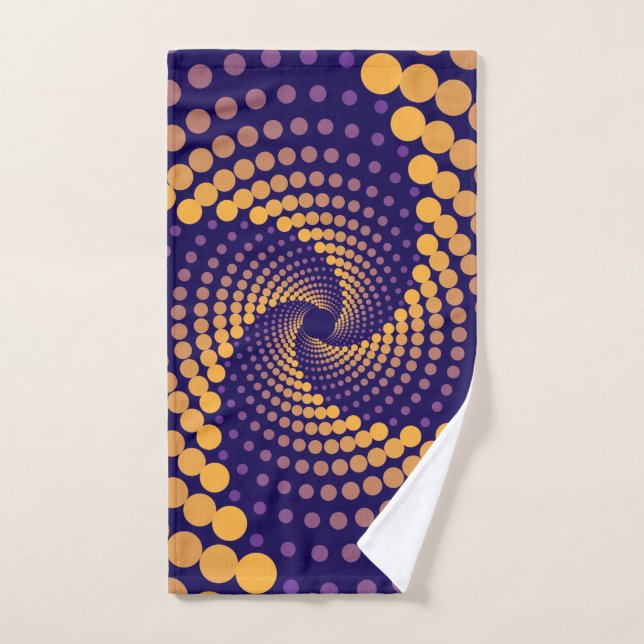 Spiral Vortex pattern Hand Towel (Hand Towel)