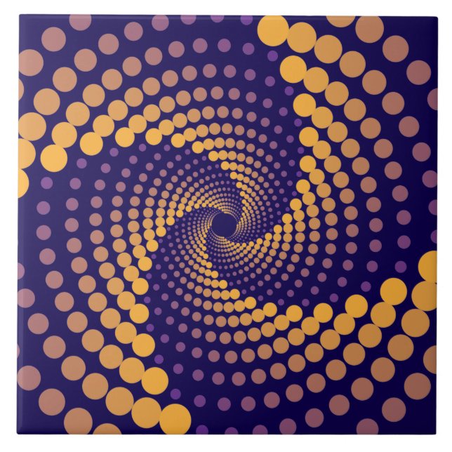 Spiral Vortex pattern Tile (Front)