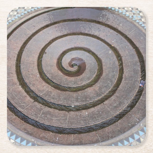Spiral Water Fountain - Koln, Germany - Coaster (Front)