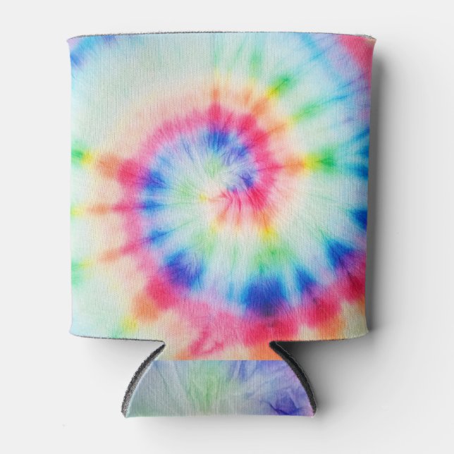 Spiral watercolor: organic artistic dirty art can cooler (Front)