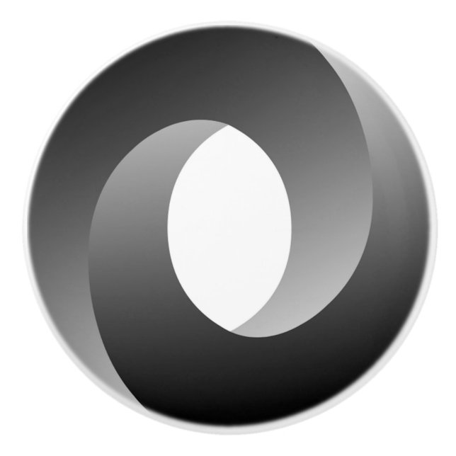 SPIRAL WHEEL CERAMIC KNOB (Front)