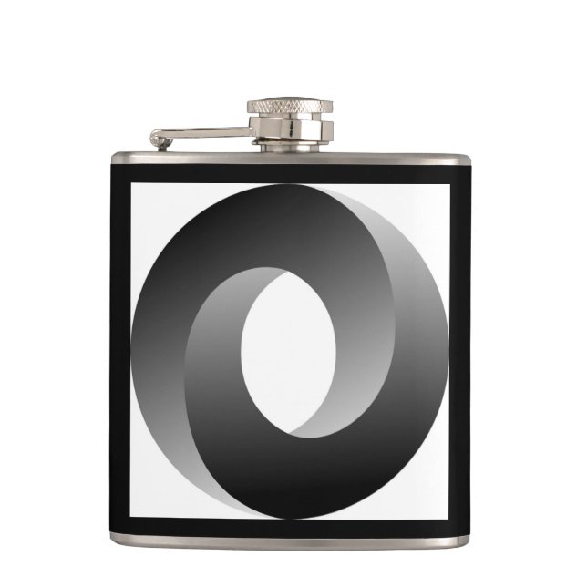 SPIRAL WHEEL HIP FLASK (Front)