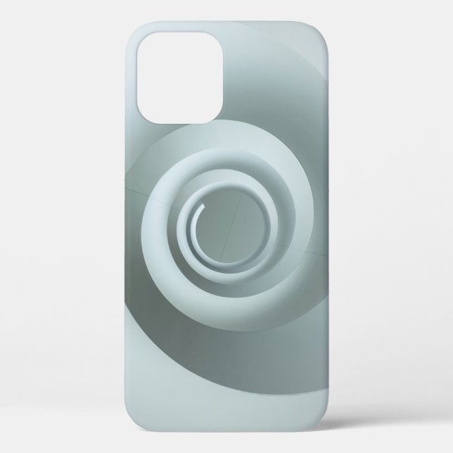 Spiral white and grey illustration Case-Mate iPhone case (Back)