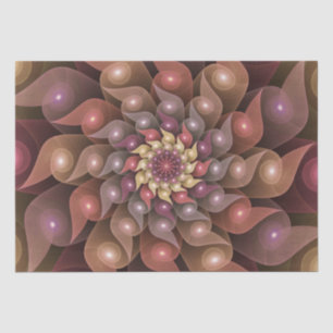 Spiral Wings, Modern Abstract Colourful Fractal Ar Tissue Paper