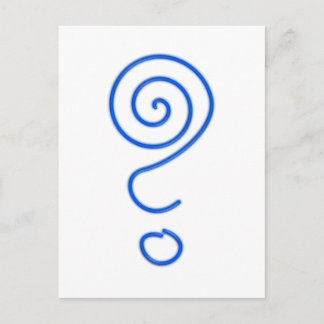 Spirale Fragezeichen Spiralfragezeichen Postcard