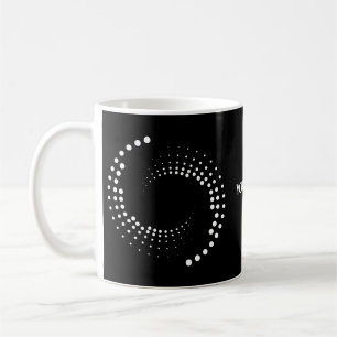 Spirale mit weißen Kreisen -  Coffee Mug