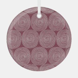 Spiralled Whimsy: Artistic Vintage Composition Glass Tree Decoration