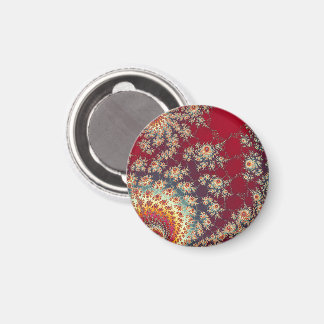 Spiralling Floral Pattern Magnet