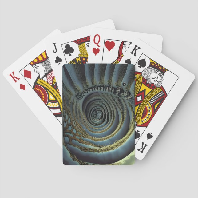 Spiralling World Playing Cards (Back)