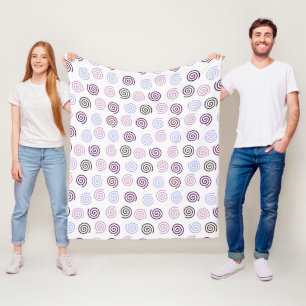 Spirals fleece blanket