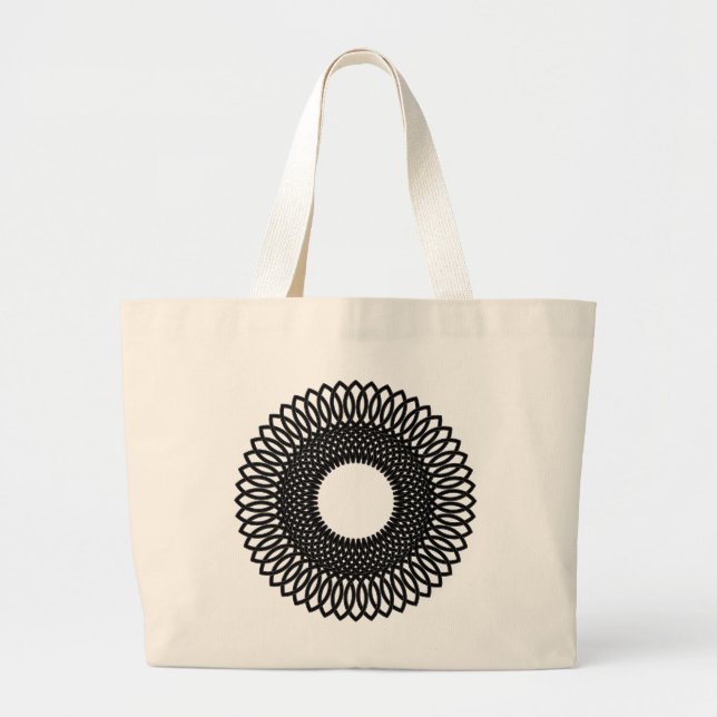 Spirals Large Tote Bag (Front)