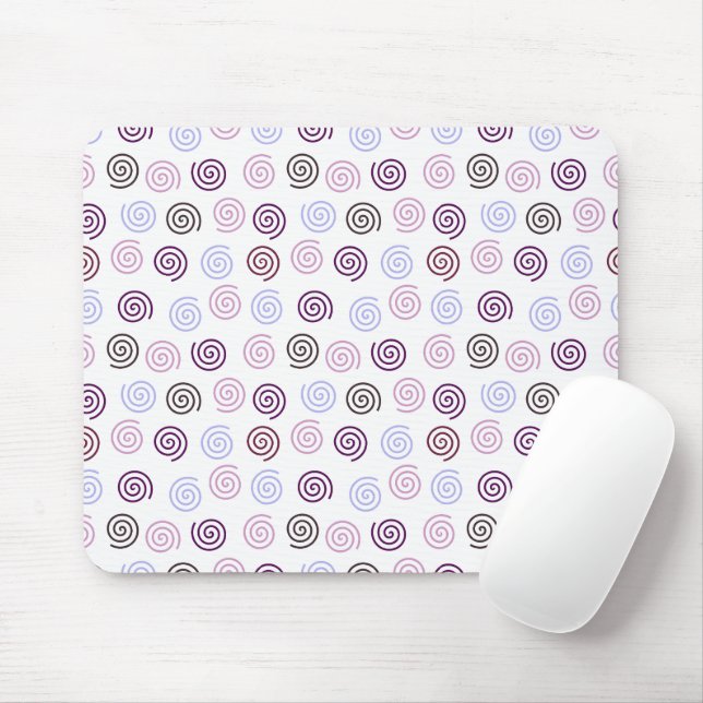 Spirals  mouse mat (With Mouse)