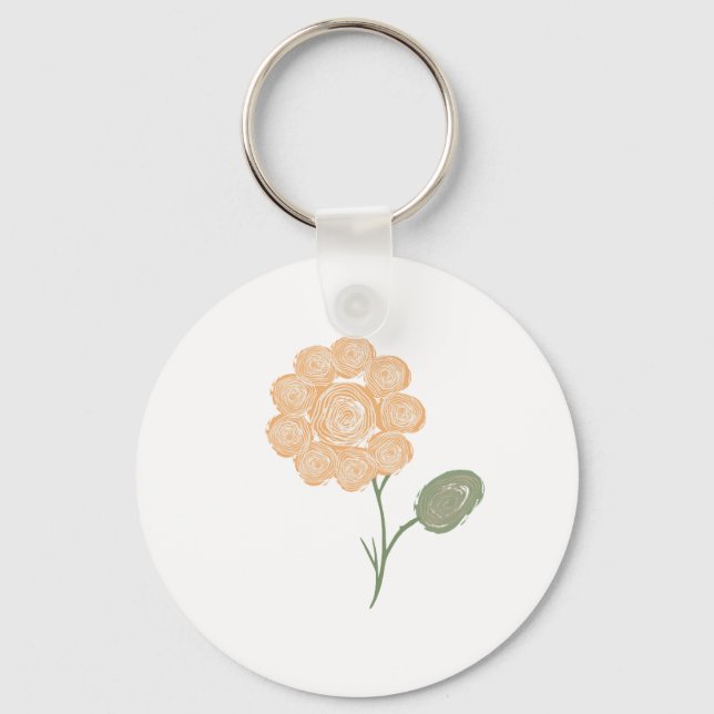 Spirals of Blooming Energy Key Ring (Front)