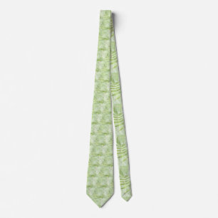 Spirea Leaves - Digital Art Tie