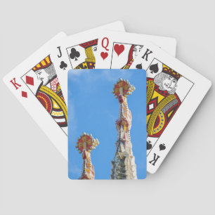 Spires of La Sagrada Familia in Barcelona, Spain Playing Cards