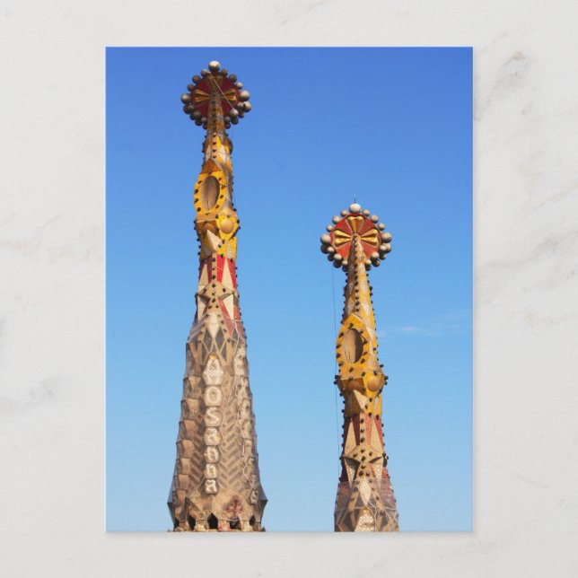 Spires of Sagrada Familia Postcard (Front)