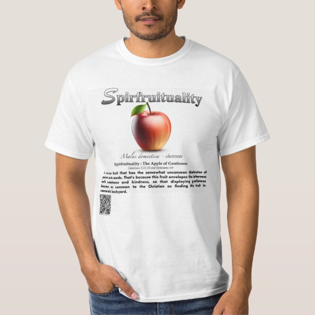 Spirfruituality : The Apple of Gentleness T-Shirt (Front)