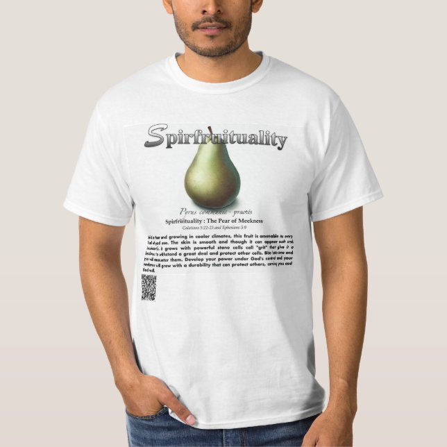 Spirfruituality : The Pear of Meekness T-Shirt (Front)