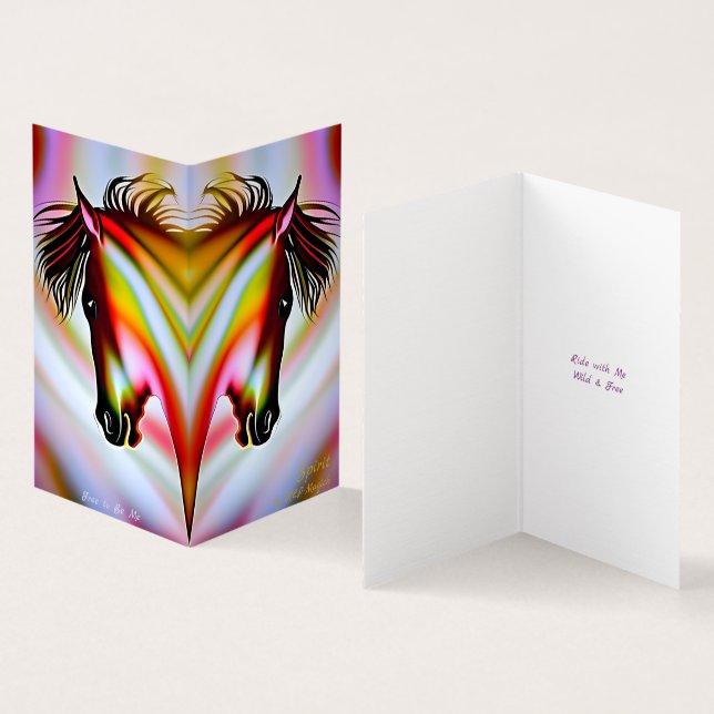 Spirit - AI Fantasy Art Print Horse (Inside and Outside)