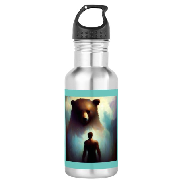 Spirit Animal Bear 1 532 Ml Water Bottle (Front)