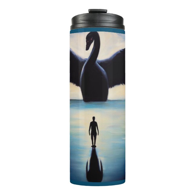 Spirit Animal Black Swan 1 Thermal Tumbler (Front)