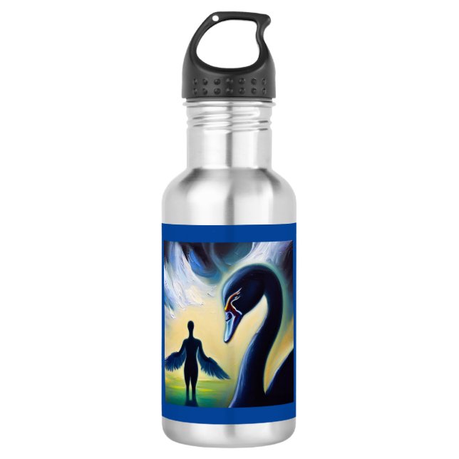 Spirit Animal Black Swan 4 532 Ml Water Bottle (Front)