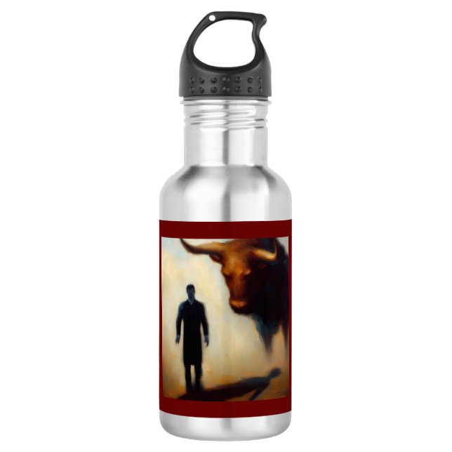 Spirit Animal Bull 1 532 Ml Water Bottle (Front)