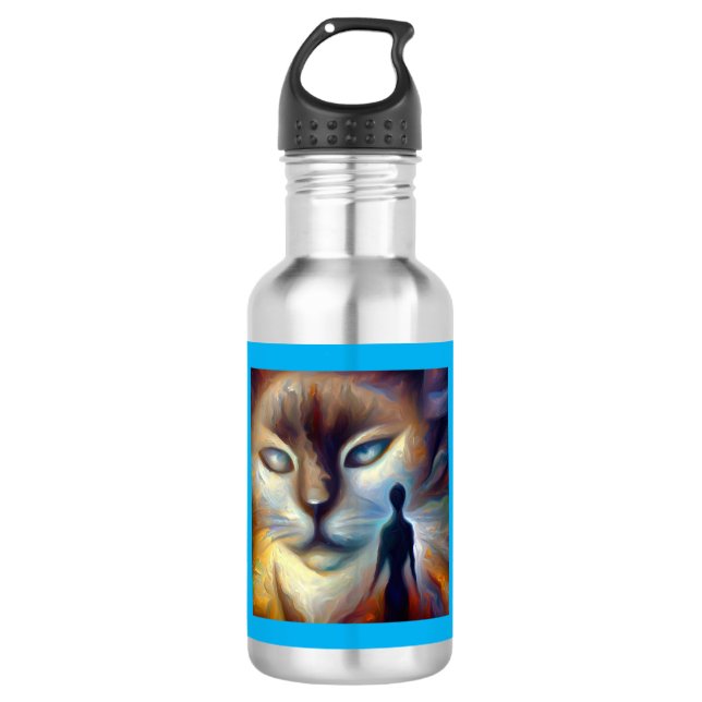 Spirit Animal Cat 3 532 Ml Water Bottle (Front)