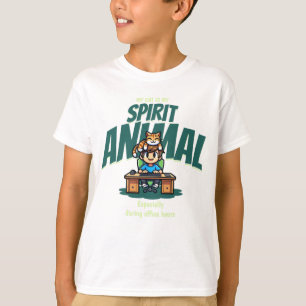 Spirit Animal Cat Cute Funny Art T-Shirt