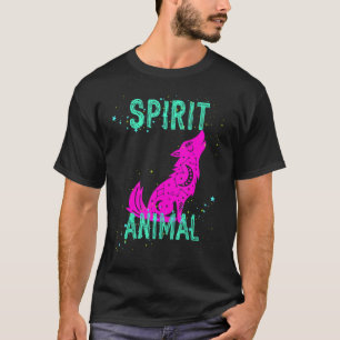 Spirit Animal Celestial Wolf Animals Comfort Cute T-Shirt