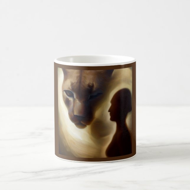 Spirit Animal Cougar 1 Coffee Mug (Center)