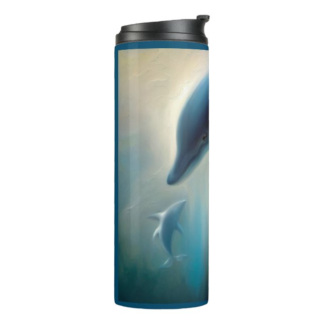 Spirit Animal Dolphin 1 Thermal Tumbler (Rotated Left)