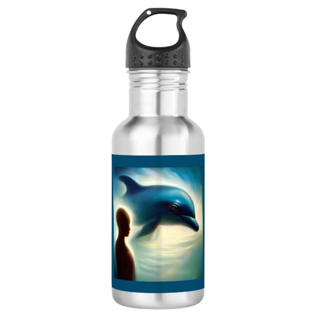 Spirit Animal Dolphin 2 532 Ml Water Bottle (Front)